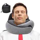 U-Shaped Memory Foam Travel Neck Pillow – Adjustable Snail Design